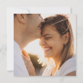 Sukkulente Vegetation | Hochzeit auf dem Foto Squa Einladung (Rückseite)