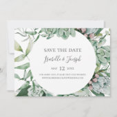 Sukkulente Vegetation | Horizontaler Bereich Save The Date (Vorderseite)