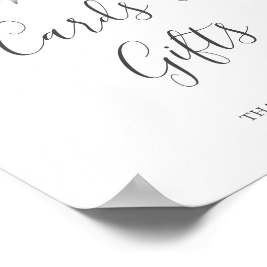 Sukkulente Vegetation | Kartenzeichen Poster (Ecke)