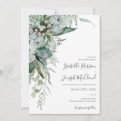 Sukkulente Vegetation | Lässige Hochzeit von Foto Einladung (Vorderseite)