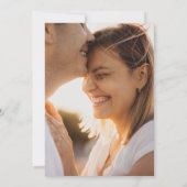 Sukkulente Vegetation | Lässige Hochzeit von Foto Einladung (Rückseite)