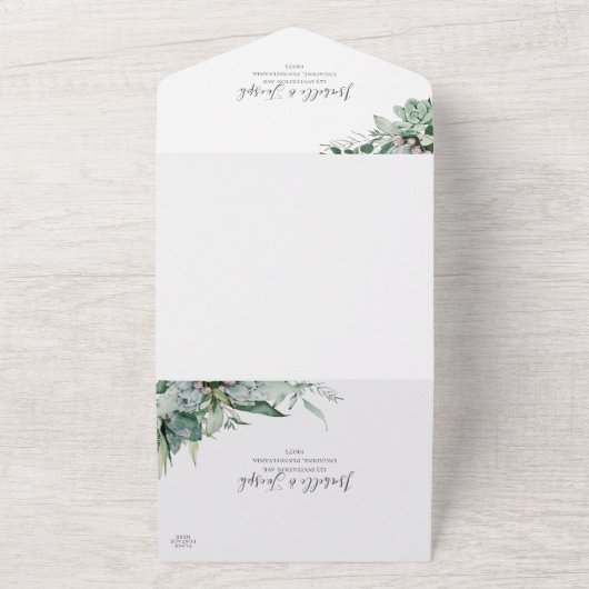 Sukkulente Vegetation | Siegel und Senden All In One Einladung (Außenbereich)