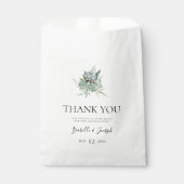 Sukkulente Vegetation | Vielen Dank für Ihre Unter Geschenktütchen (Vorderseite)