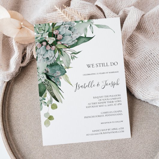 Sukkulente Vegetation | Wir machen noch immer eine Einladung