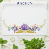 Sukkulente Wasserfarben Küche von Mommy Geschirrtuch (Gefaltet)