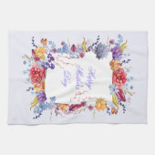 Sukkulente Wasserfarben - Muttertag glücklich Geschirrtuch (Horizontal)