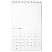 Sukkulente winzige Pflanze Kalender (Jan 2027)