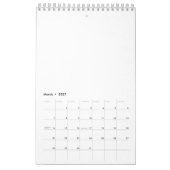 Sukkulente winzige Pflanze Kalender (Mär 2027)
