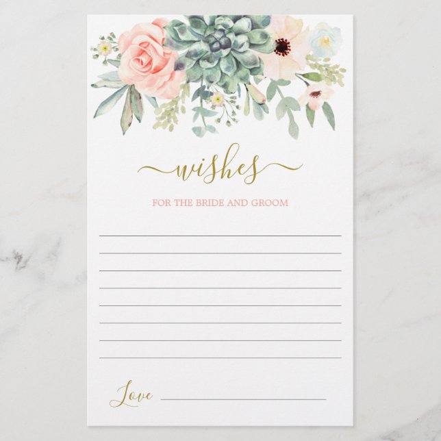 Sukkulente wünschen sich eine Bridakarte (Vorderseite)