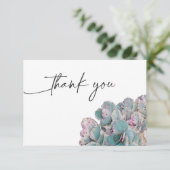 Sukkulente Wüste Danke Karte (Stehend Vorderseite)