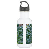 Sukkulente Wüste-Pflanze Edelstahlflasche (Rückseite)