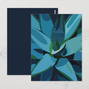 Sukkulenten Blaue Agave Kaktus Sukkulenten Postkarte