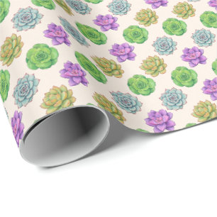 Sukkulenten Geschenkpapier