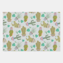 Sukkulenten Geschenkverpackungspapier Geschenkpapier Set