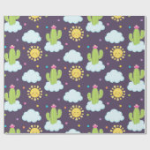 Sukkulenten Himmel Geschenkpapier (Flach)