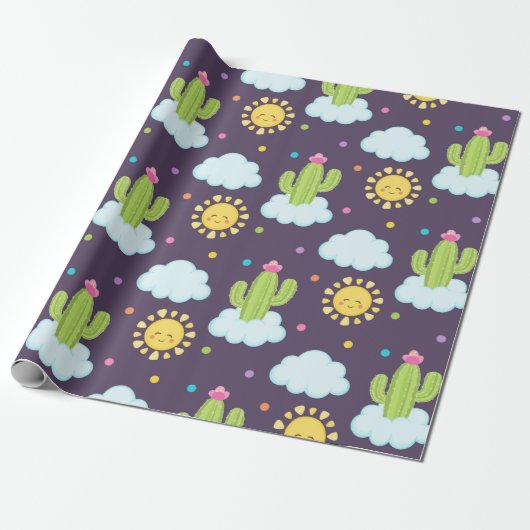 Sukkulenten Himmel Geschenkpapier (Ungerollt)