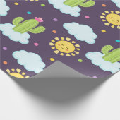 Sukkulenten Himmel Geschenkpapier (Ecke)