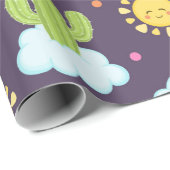 Sukkulenten Himmel Geschenkpapier (Rolleneckpunkt)