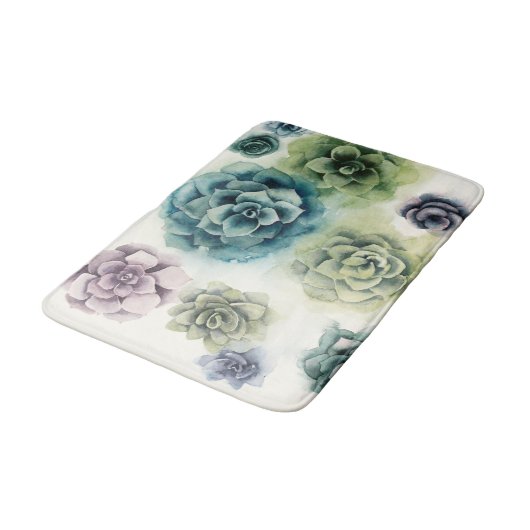 Sukkulentencluster Badematte (Schrägansicht)