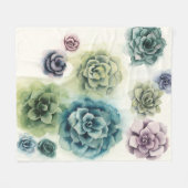 Sukkulentencluster Fleecedecke (Vorderseite (Horizontal))