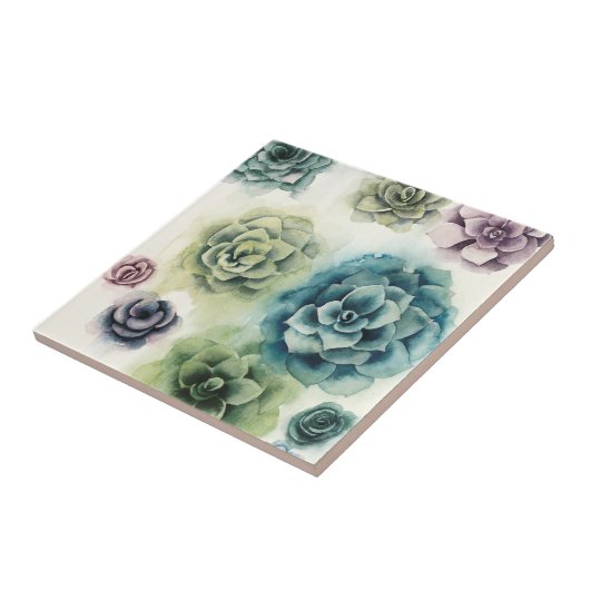 Sukkulentencluster Fliese (Seite)