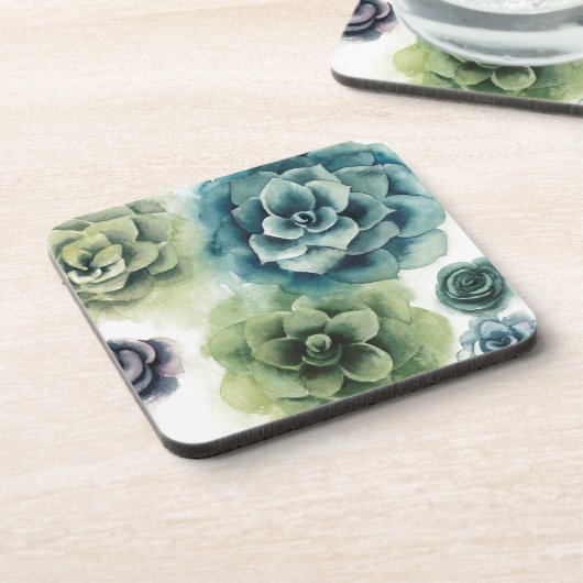 Sukkulentencluster Getränkeuntersetzer (Linke Seite)