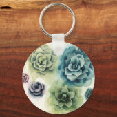 Sukkulentencluster Schlüsselanhänger (Vorderseite)