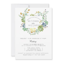 Sukkulentengarten | Aquarell-Hochzeit mit Blumen