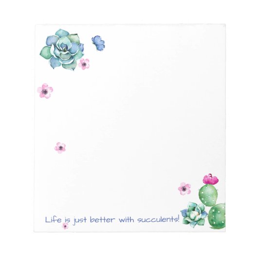Sukkulenter Editor Notizblock (Vorderseite)