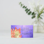 Sukkulenter Empfang mit Orangenhaut Begleitkarte (Stehend Vorderseite)