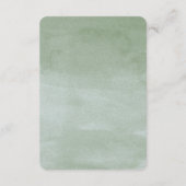 Sukkulenter Garten Hochzeitskarte Begleitkarte (Rückseite)