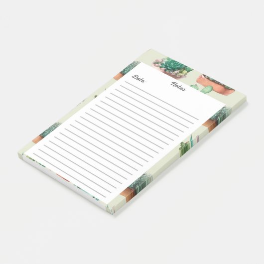 Sukkulenter Garten Notepad 🌵 💚 Post-It-Notizen Post-it Klebezettel (angewinkelt)