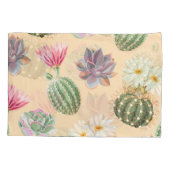 Sukkulenter Kaktus: Muster mit hohem Detail Kissenbezug (Rückseite)