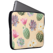 Sukkulenter Kaktus: Muster mit hohem Detail Laptopschutzhülle (Vorne Rechts)