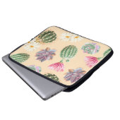 Sukkulenter Kaktus: Muster mit hohem Detail Laptopschutzhülle (Vorne Knopf)
