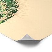 Sukkulenter Kaktus: Muster mit hohem Detail Poster (Ecke)