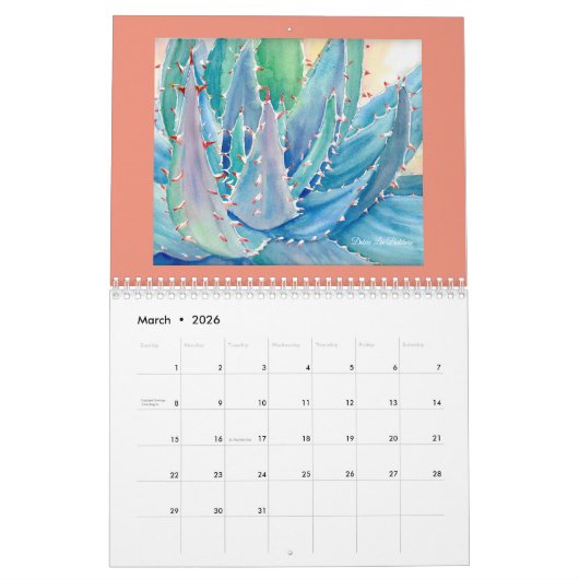 Sukkulenter Kalender 20XX von Debra Lee Baldwin (Mär 2026)