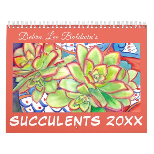 Sukkulenter Kalender 20XX von Debra Lee Baldwin (Titelbild)