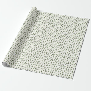 Sukkulentes Florarium: Vintag geometrisches Design Geschenkpapier