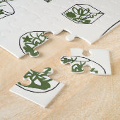 Sukkulentes Florarium: Vintag geometrisches Design Puzzle (Seite)