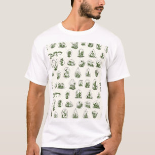 Sukkulentes Florarium: Vintag geometrisches Design T-Shirt