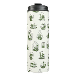 Sukkulentes Florarium: Vintage geometrisches Desig Thermosbecher