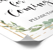 Sukkulentes Grün boho vielen Dank für das kommende Poster (Ecke)