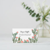 Sukkulentes Pfirsichfarben-Windeln-Windeln Begleitkarte (Stehend Vorderseite)