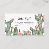 Sukkulentes Pfirsichfarben-Windeln-Windeln Begleitkarte (Vorderseite)