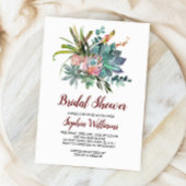 Sukkulentes und Boho Cactus Brautparty Einladung