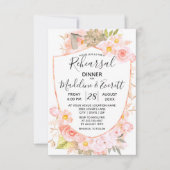 Sukkulentes Wappen Blumenkohl Hochzeit Probe Dinne Einladung (Vorderseite)