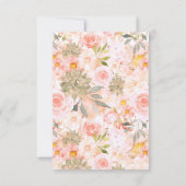 Sukkulentes Wappen Blumenkohl Hochzeit Probe Dinne Einladung (Rückseite)