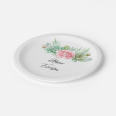 Sukkuline Pappteller (Schrägansicht)