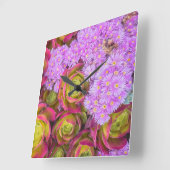 Sukkuline Quadratische Wanduhr (Winkel)